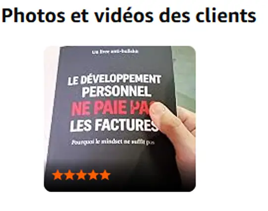 Photo lecteur Amazon cinq étoiles du livre Le développement personnel ne paie pas les factures de Thierry Zouaz