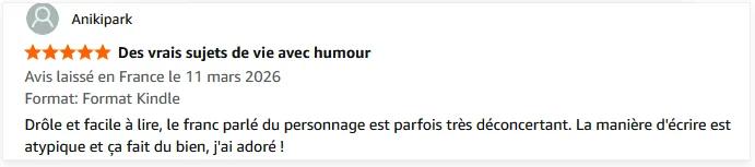 Avis Amazon cinq étoiles de Anikipark sur KORONÈS de Thierry Zouaz